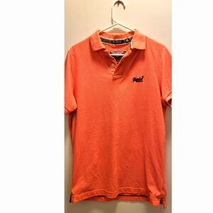 Superdry Men's Polo Light Orange Size XL - (Runs small)